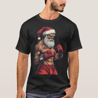 Santa Claus Boxing And Mma - Christmas Boxing T-Shirt