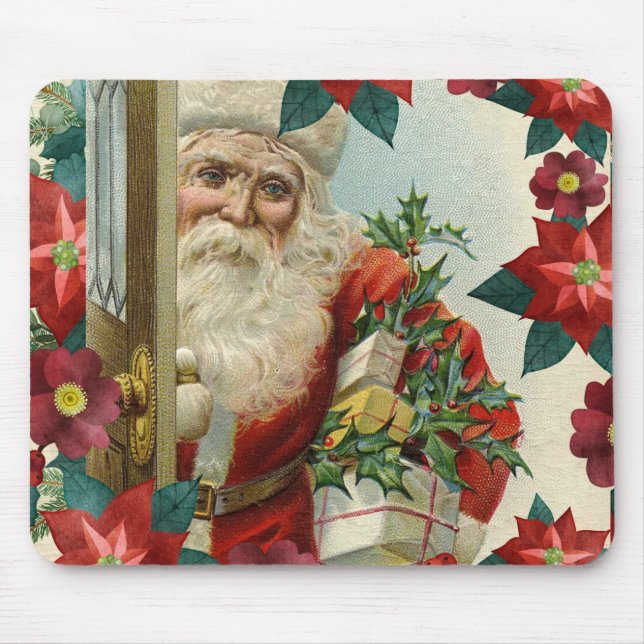 Santa Claus bringing gifts and presents Mouse Pad (Front)