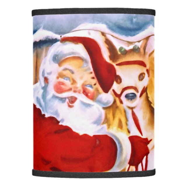 Santa Claus brings his reindeers Lamp Shade (Front)