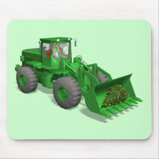 Santa Claus Bulldozer Operator Mouse Pad
