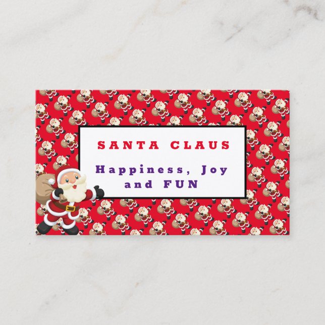 Santa Claus Business Card (Front)