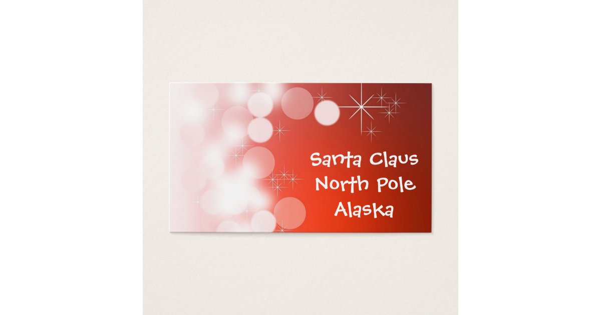 santa business cards