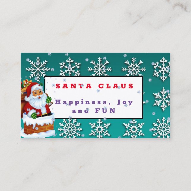 Santa Claus Business Card (Front)