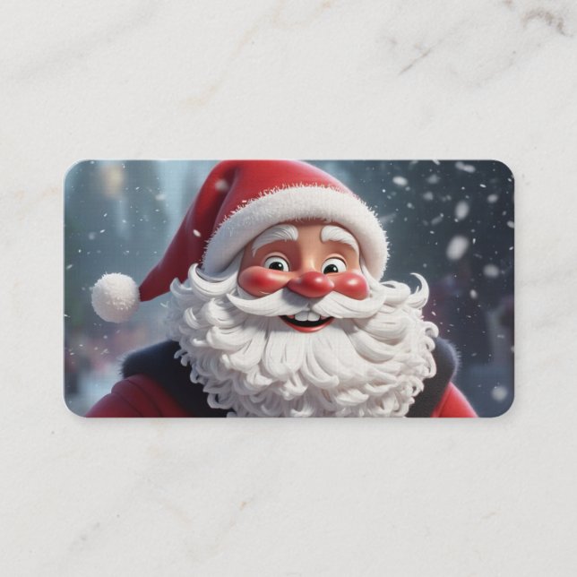 Santa Claus Business Card – Festive Merry Christma (Front)