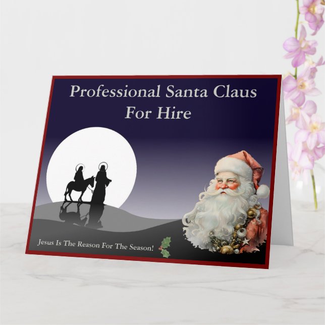 Santa Claus Business Card Jumbo Mailer (Orchid)