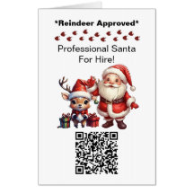 Santa Claus Business Jumbo Card Edit QR Code