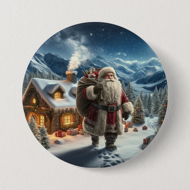 Santa Claus Button (Front)