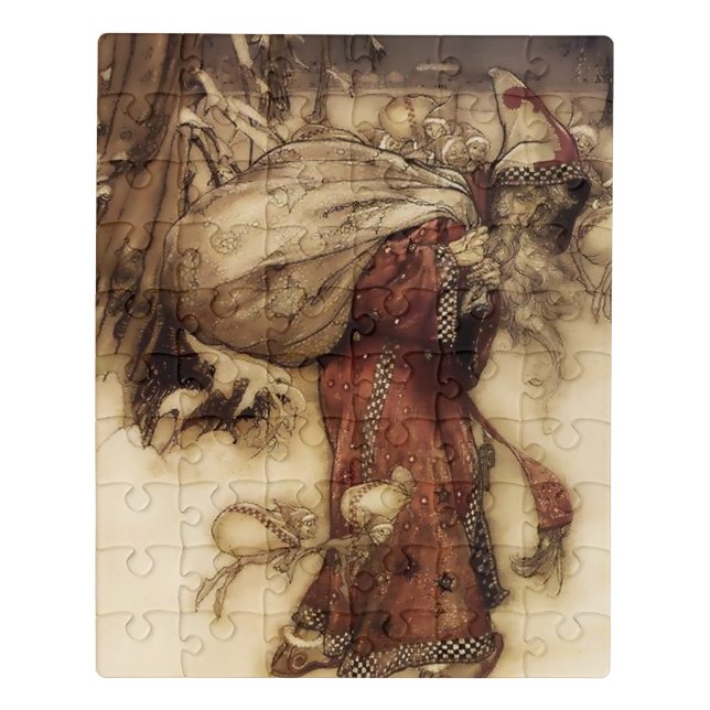 “Santa Claus” by Arthur Rackham Jigsaw Puzzle (Puzzle Vertical)