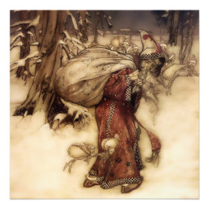 “Santa Claus” by Arthur Rackham Photo Print