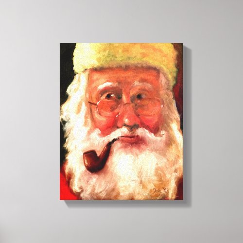 Santa Claus by Tula Holmes Canvas Print