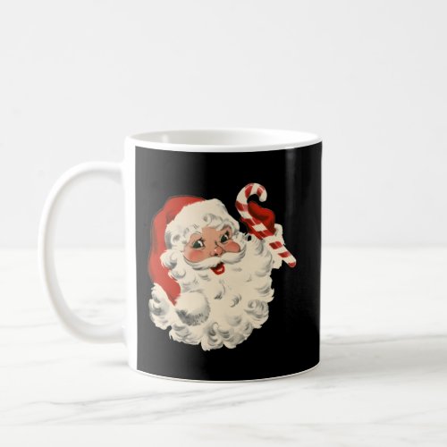 Santa Claus Candy Cane Coffee Mug