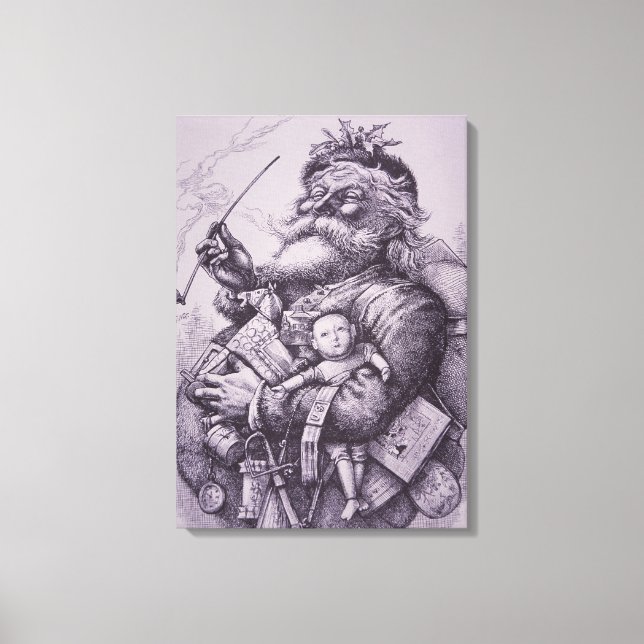 Santa Claus Canvas Print (Front)