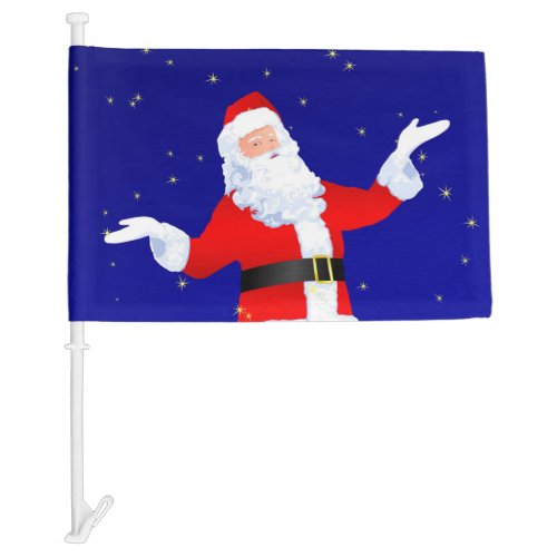 Santa Claus Car Flag