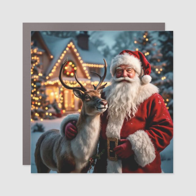 Santa Claus Car Magnet (Front)