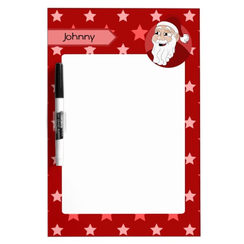 Santa Claus Cartoon Dry Erase Board