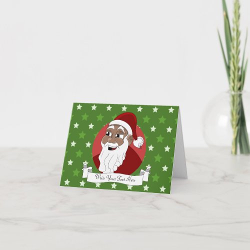 Santa Claus Cartoon Holiday Card