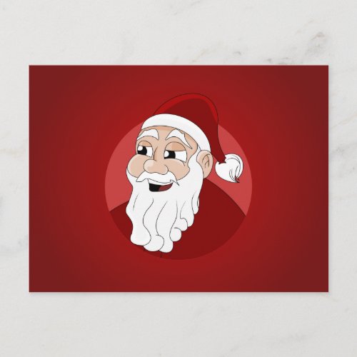 Santa Claus Cartoon Holiday Postcard