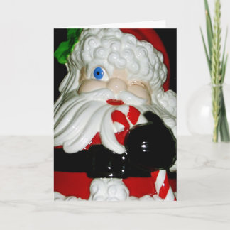 Santa Claus Ceramic Christmas Card
