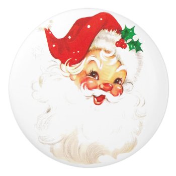 Santa Claus Ceramic Knob by Wonderful12345 at Zazzle