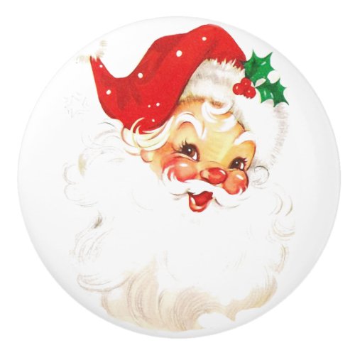 Santa Claus Ceramic Knob