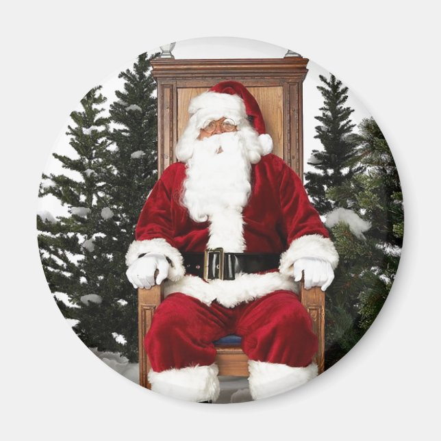 Santa Claus Chair Magnet (Front)