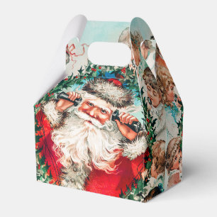 Santa Claus & Children Merry Christmas Favor Boxes