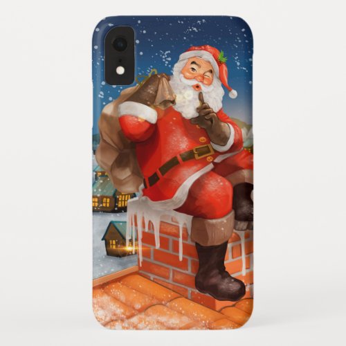 Santa Claus Chimney Delivery iPhone XR Case