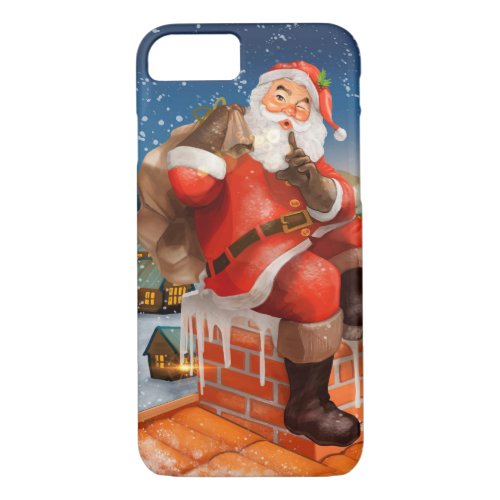 Santa Claus Chimney Delivery iPhone 87 Case