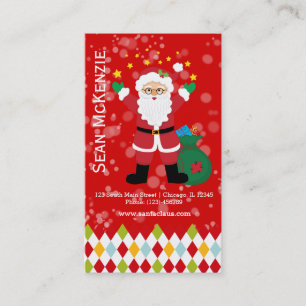 Santa Claus * choose background color Business Card