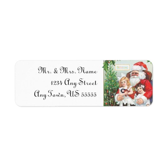 Santa Claus Christmas Address Labels | Zazzle.com