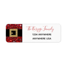 Santa claus Christmas address labels,