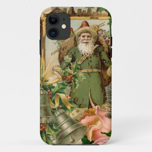 Santa Claus Christmas Antique Beautiful Art iPhone 11 Case