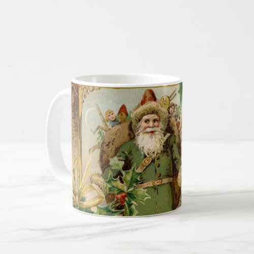 Santa Claus Christmas Antique Beautiful Art Coffee Mug