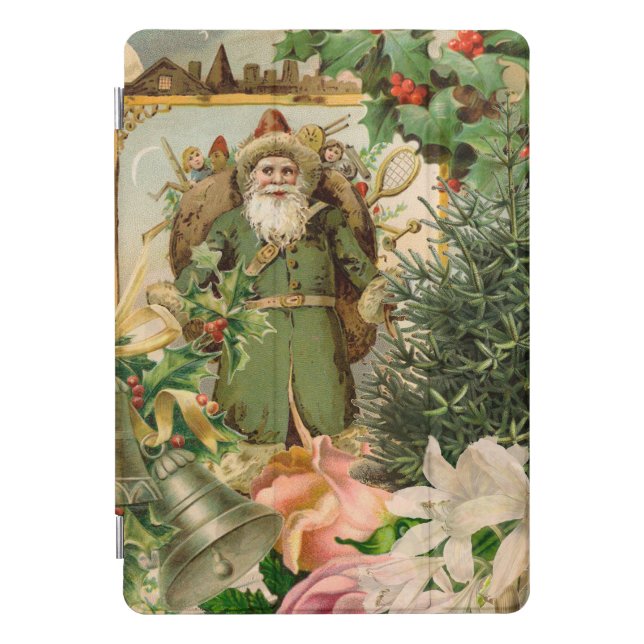 Santa Claus Christmas Antique Beautiful Art iPad Pro Cover (Front)