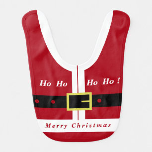 Santa Claus Christmas Baby Bib