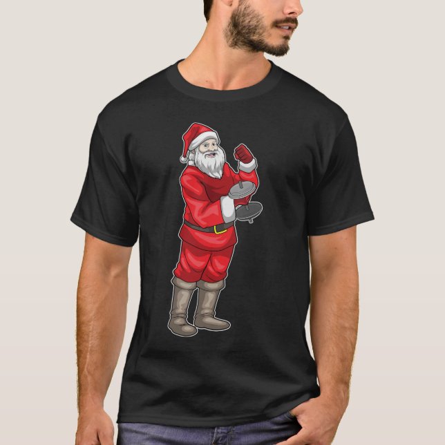 Santa Claus Christmas Bodybuilder T-Shirt (Front)