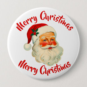Santa Claus Christmas  Button