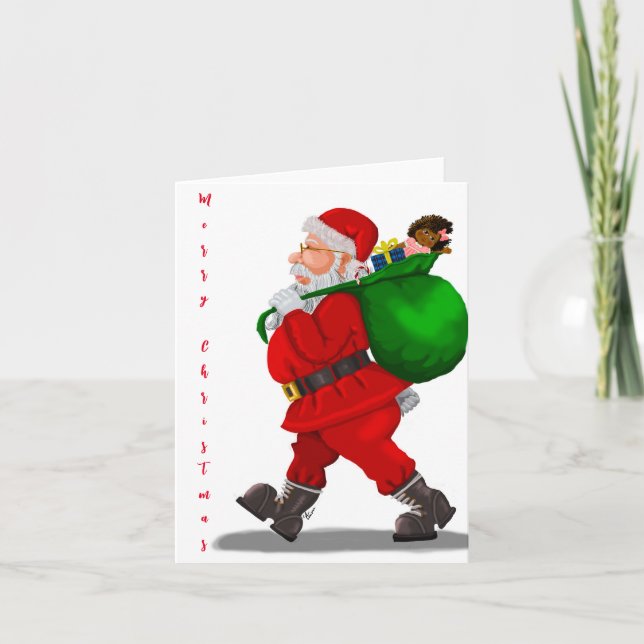 Santa Claus Christmas Card (Front)
