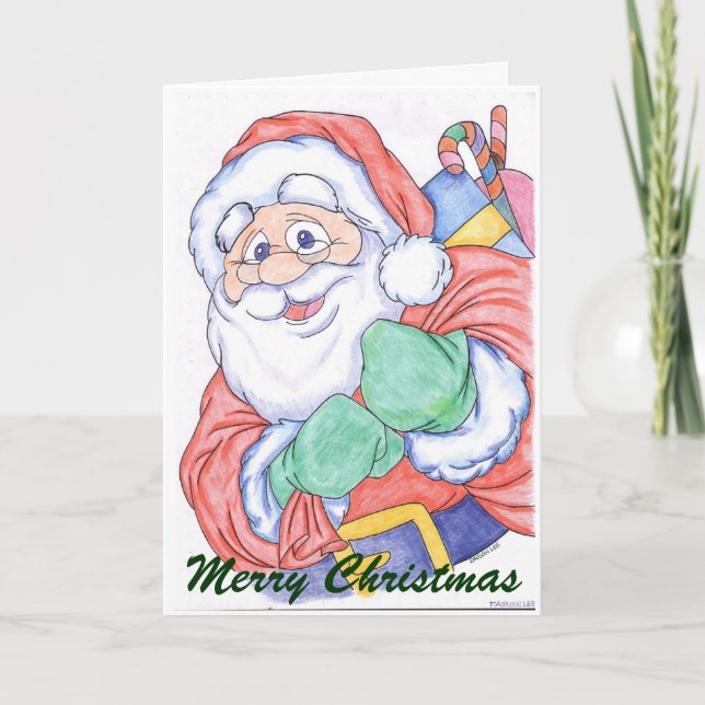 Santa Claus Christmas Card (Front)