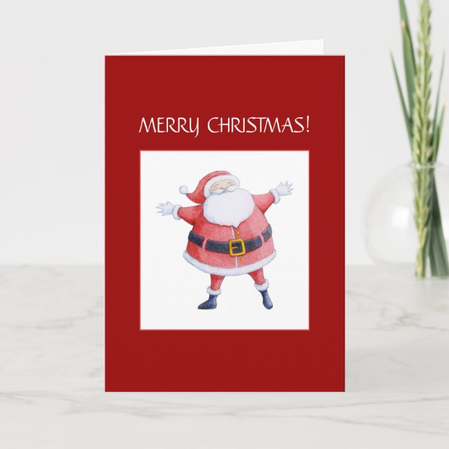 Santa Claus Christmas Card (Front)
