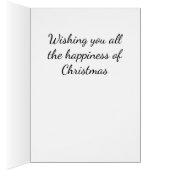 Santa Claus Christmas Card with Holly (Inside (Right))