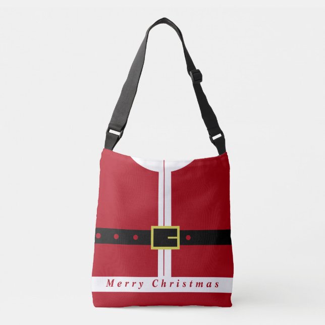 Santa Claus Christmas Crossbody Bag (Front)
