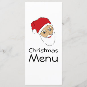Santa Claus Christmas Dinner Menu