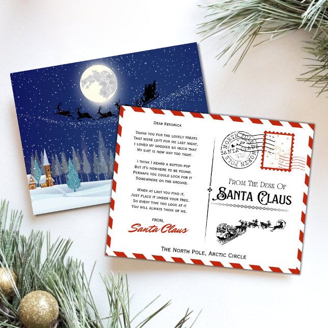 Santa Claus' Christmas Eve Holiday Card (Creator Uploaded)