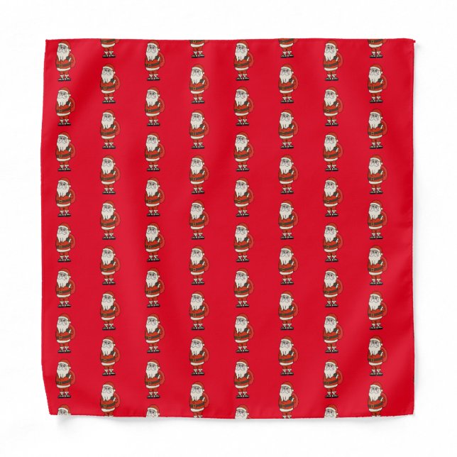 Santa Claus Christmas Flip Flops Bandana (Front)