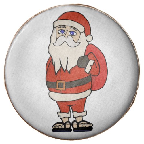 Santa Claus Christmas Flip Flops Chocolate Covered Oreo