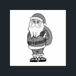 Santa Claus Christmas Flip Flops Self-inking Stamp<br><div class="desc">An adorable Santa Claus wearing flip flops to relax. Fun product for Christmas parties or family trips to the beach.</div>