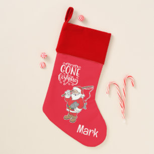 Santa Claus Christmas for fishing lovers Stocking