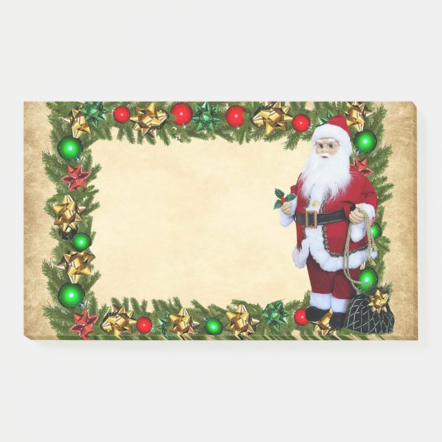 Santa Claus,Christmas Frame Post-it Notes (Front)