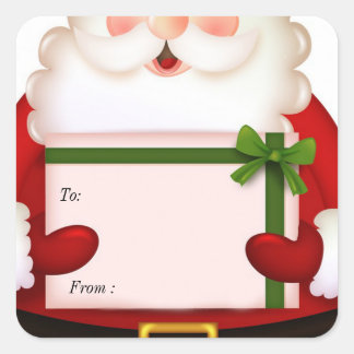 Santa Claus, Christmas Gift Sticker